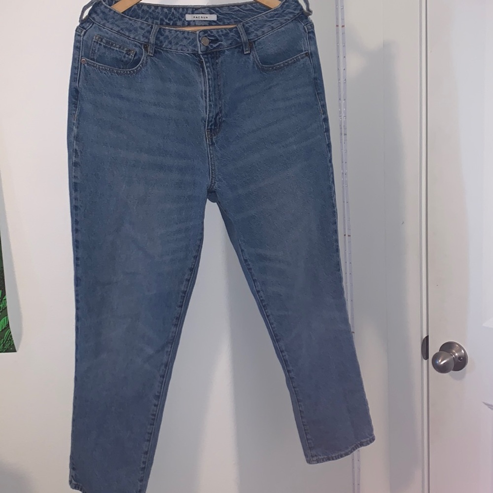 blue denim jeans